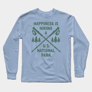 Happiness is Hiking a National Park Long Sleeve T-Shirt